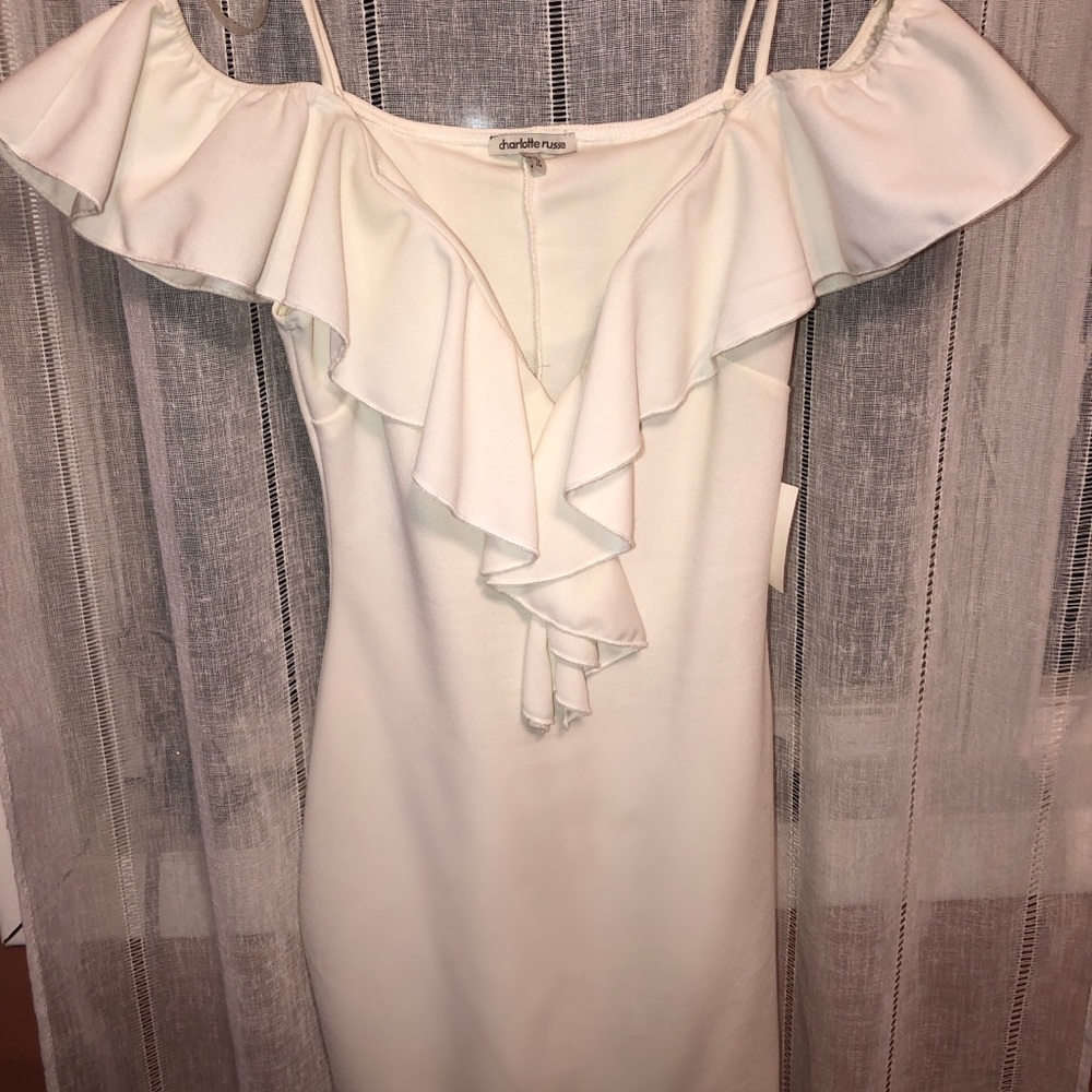 Charlotte Russe bodycon dress w plunging neckline